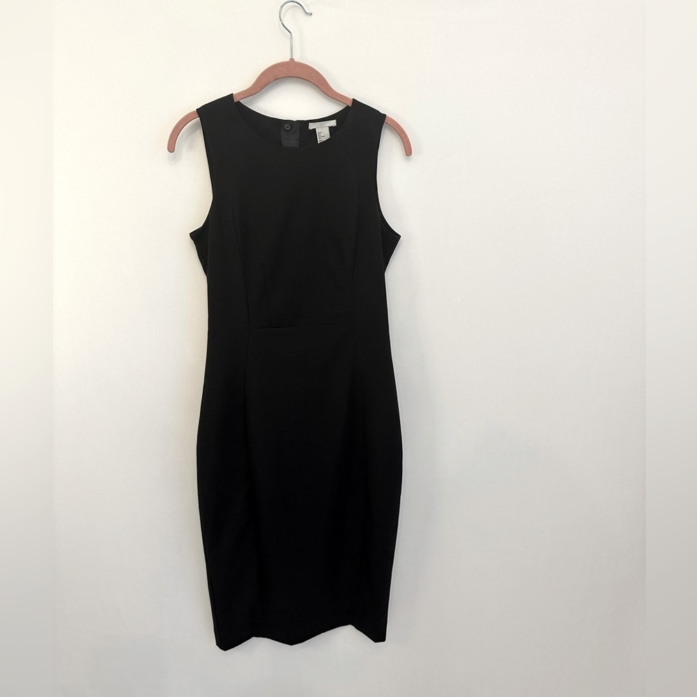 H & M Black Pencil Dress Size 6/2 Please read description.
